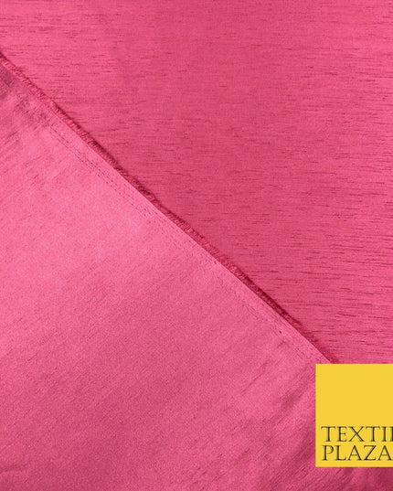 STRAWBERRY Satin Backed Dupion SHANTUNG Raw Silk Fabric 100% Polyester 45" MG889
