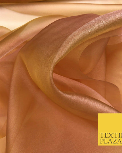 MANGO Two Tone Crystal Organza Bridal Wedding Dance Dress Veil Fabric 60" 997