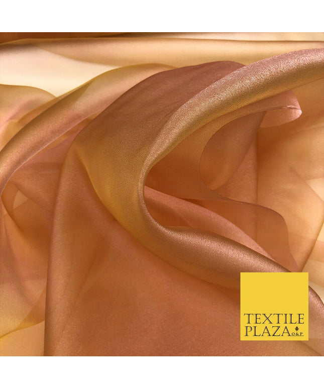 MANGO Two Tone Crystal Organza Bridal Wedding Dance Dress Veil Fabric 60" 997