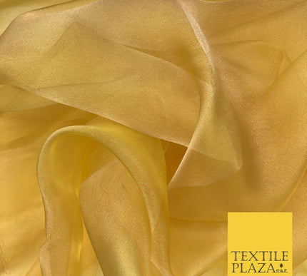 YELLOW Two Tone Crystal Organza Bridal Wedding Dance Dress Veil Fabric 60" 998