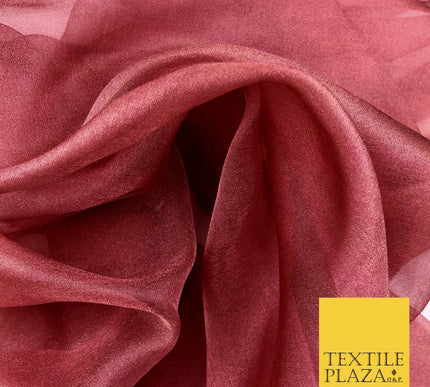 DEEP CRIMSON Crystal Organza Bridal Wedding Dance Dress Veil Fabric 60" 995