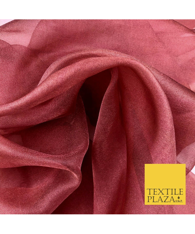 DEEP CRIMSON Crystal Organza Bridal Wedding Dance Dress Veil Fabric 60" 995