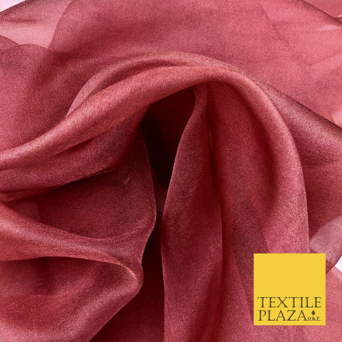 DEEP CRIMSON Crystal Organza Bridal Wedding Dance Dress Veil Fabric 60" 995