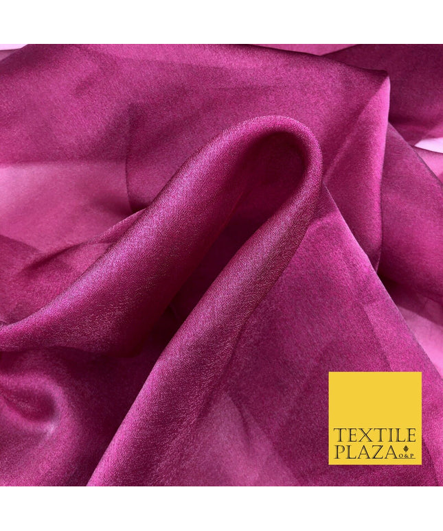 BERRY Crystal Organza Bridal Wedding Dance Dress Veil Fabric 60" 996