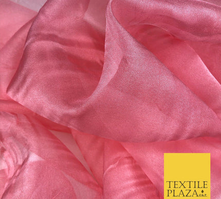 BLUSH ROSE PINK Crystal Organza Bridal Wedding Dance Dress Veil Fabric 60" 992