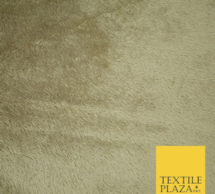 Soft Plain STONE Textured Short Pile Faux Fur Fabric with Suede Backing 2298