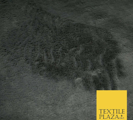 Luxury Plush Soft DUSTY GREY Suede Backed Short Pile Faux Fur Fabric 2296