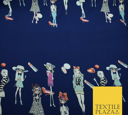 Premium Striped Palm Trees Elephant Retro Printed Bubble Crepe Dress Fabric 58"