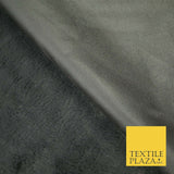 Luxury Plush Soft DUSTY GREY Suede Backed Short Pile Faux Fur Fabric 2296