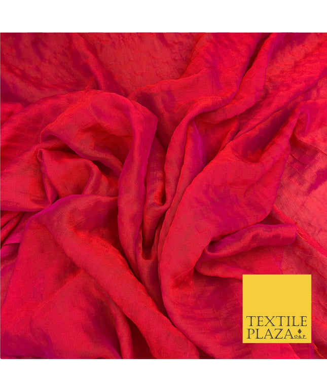 PINK/ORANGE Two Tone Square Crushed Chiffon Dress Fashion Scarf Craft LA842