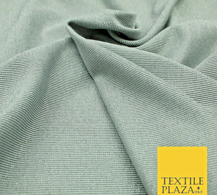 Silver Grey Glitter Shimmer Slinky Stretch Jersey Dress Fabric Backdrop 1955