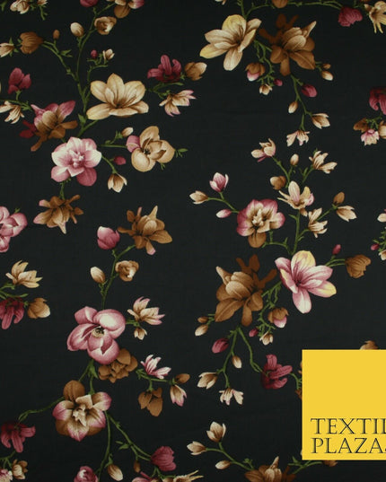 High Quality Polka Dot Spot Hearts Floral Printed Chamoise Satin Dress Fabric