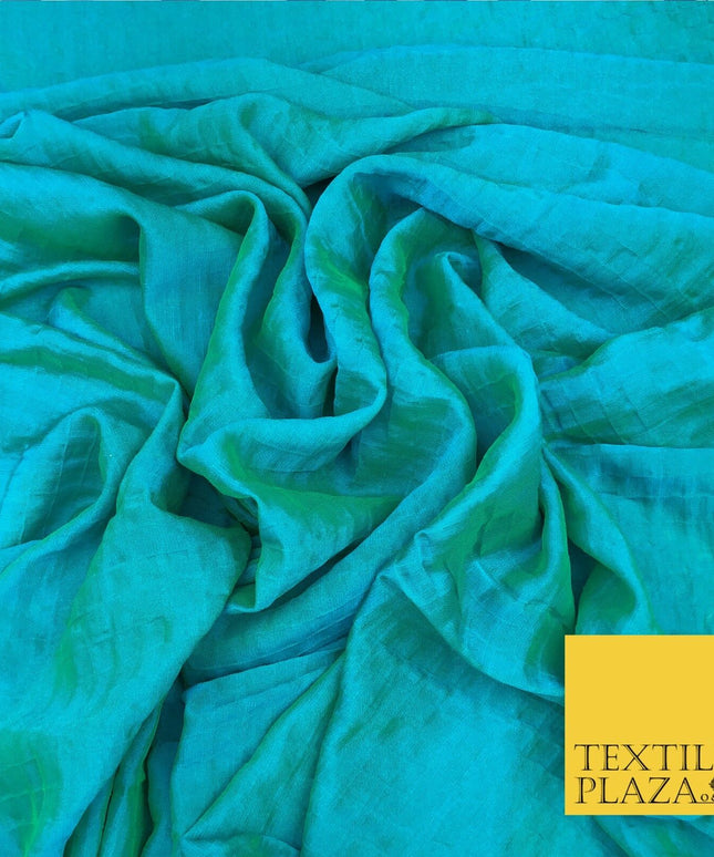 JADE GREEN/BLUE Two Tone Square Crushed Chiffon Dress Fashion Scarf Craft LA843
