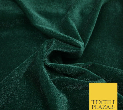Premium Plain Shimmer Sparkle Velvet Dress Fabric Craft Fashion 2 Way Stretch
