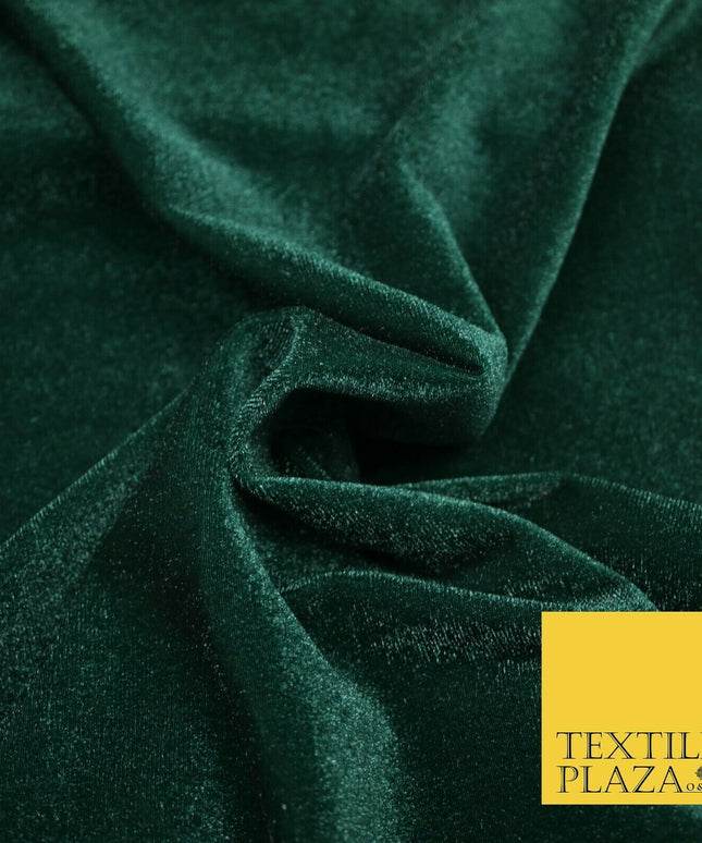 Premium Plain Shimmer Sparkle Velvet Dress Fabric Craft Fashion 2 Way Stretch