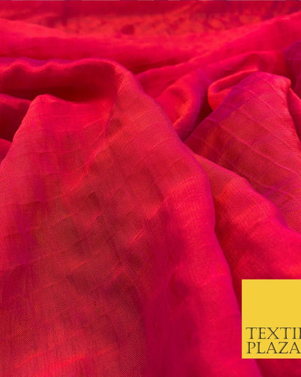 PINK/ORANGE Two Tone Square Crushed Chiffon Dress Fashion Scarf Craft LA842