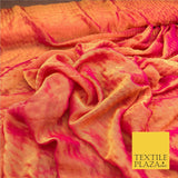 MANGO / PINK Two Tone Square Crushed Chiffon Dress Fashion Scarf Craft LA846
