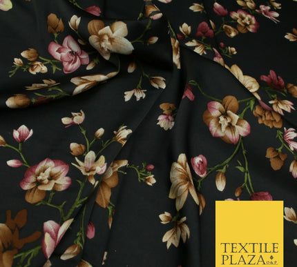 High Quality Polka Dot Spot Hearts Floral Printed Chamoise Satin Dress Fabric