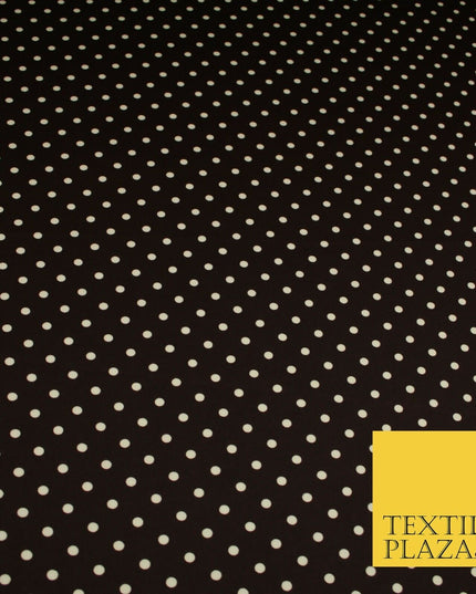 High Quality Polka Dot Spot Hearts Floral Printed Chamoise Satin Dress Fabric
