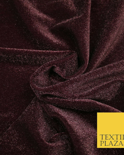Premium Plain Shimmer Sparkle Velvet Dress Fabric Craft Fashion 2 Way Stretch