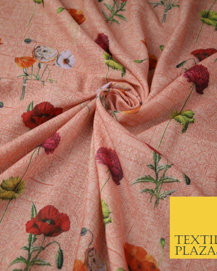 Mix Floral Digital Printed Cotton Feel Polyester Summer Soft Flower Dress Fabric