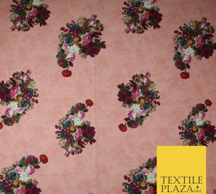 Mix Floral Digital Printed Cotton Feel Polyester Summer Soft Flower Dress Fabric