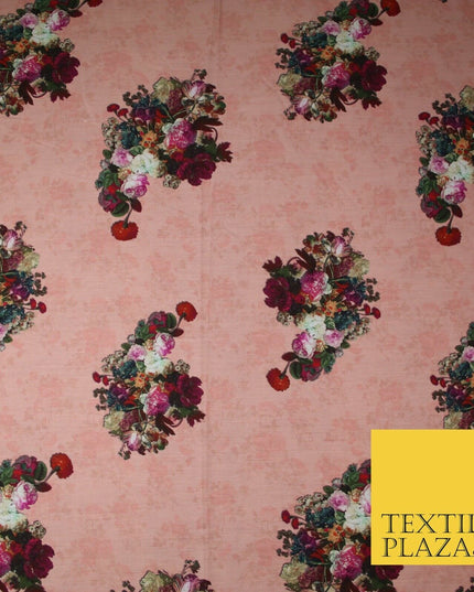 Mix Floral Digital Printed Cotton Feel Polyester Summer Soft Flower Dress Fabric