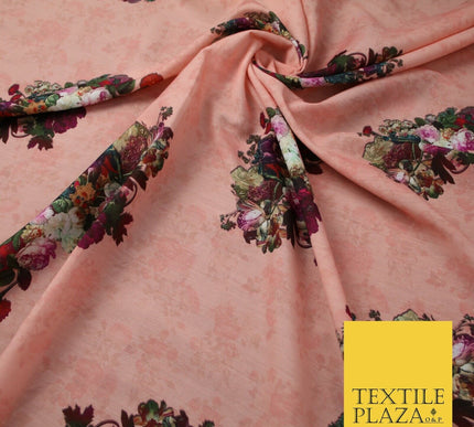 Mix Floral Digital Printed Cotton Feel Polyester Summer Soft Flower Dress Fabric