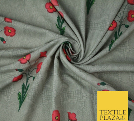 Mix Floral Digital Printed Cotton Feel Polyester Summer Soft Flower Dress Fabric