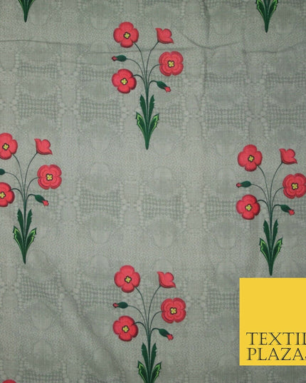 Mix Floral Digital Printed Cotton Feel Polyester Summer Soft Flower Dress Fabric