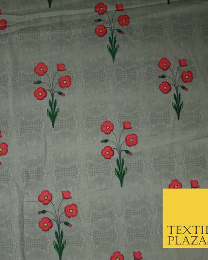 Mix Floral Digital Printed Cotton Feel Polyester Summer Soft Flower Dress Fabric
