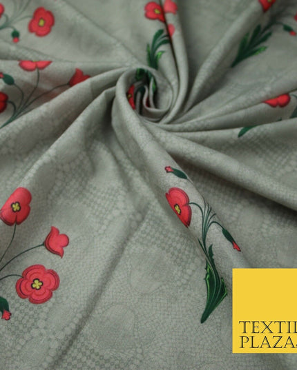 Mix Floral Digital Printed Cotton Feel Polyester Summer Soft Flower Dress Fabric