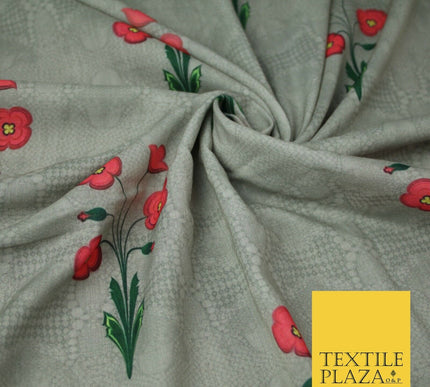 Mix Floral Digital Printed Cotton Feel Polyester Summer Soft Flower Dress Fabric