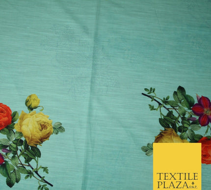 Mix Floral Digital Printed Cotton Feel Polyester Summer Soft Flower Dress Fabric