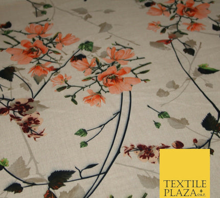 Mix Floral Digital Printed Cotton Feel Polyester Summer Soft Flower Dress Fabric