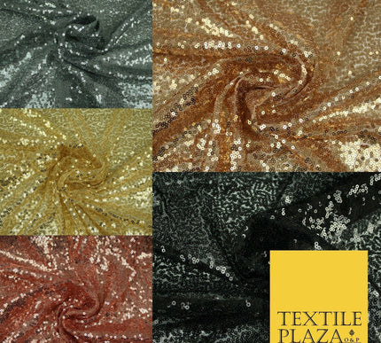 Sequin Sparkly Shiny Stretch Fine Mesh Net Tulle Fancy Dress Fabric ALL COLOURS