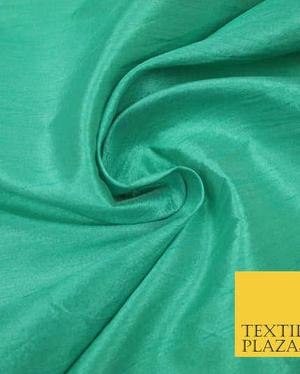 Plain Dyed Faux Dupion Raw Silk 100% Polyester Fabric Craft Material ALL COLOURS