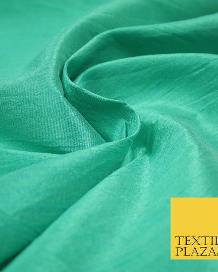 Plain Dyed Faux Dupion Raw Silk 100% Polyester Fabric Craft Material ALL COLOURS