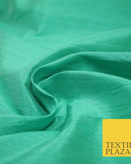 Plain Dyed Faux Dupion Raw Silk 100% Polyester Fabric Craft Material ALL COLOURS