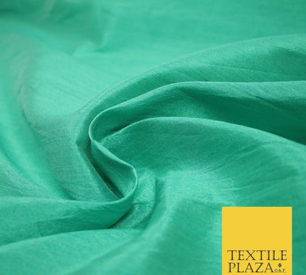 Plain Dyed Faux Dupion Raw Silk 100% Polyester Fabric Craft Material ALL COLOURS