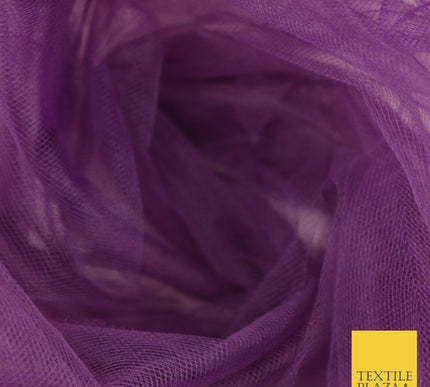 EXTRA WIDE Tutu Fairy Veil Bridal Plain Soft Sheer Tulle Net Fabric  270cm 106"