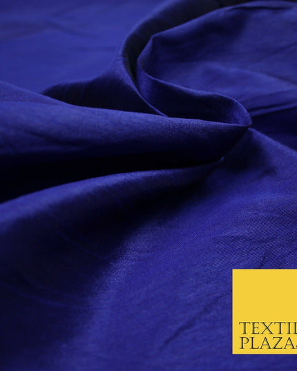 Plain Dyed Faux Dupion Raw Silk 100% Polyester Fabric Craft Material ALL COLOURS