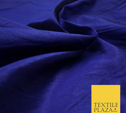 Plain Dyed Faux Dupion Raw Silk 100% Polyester Fabric Craft Material ALL COLOURS