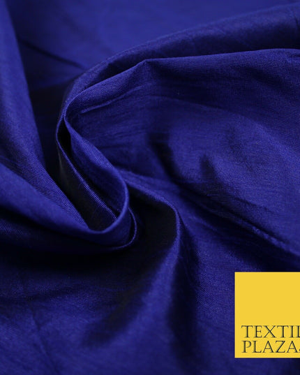 Plain Dyed Faux Dupion Raw Silk 100% Polyester Fabric Craft Material ALL COLOURS