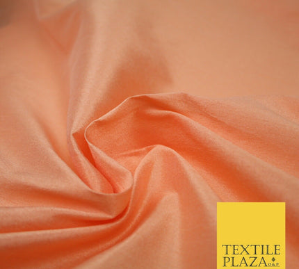 Plain Dyed Faux Dupion Raw Silk 100% Polyester Fabric Craft Material ALL COLOURS
