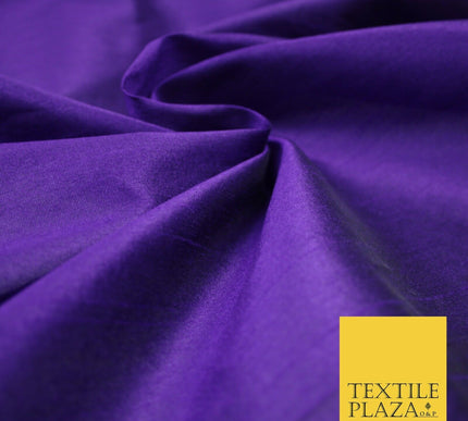 Plain Dyed Faux Dupion Raw Silk 100% Polyester Fabric Craft Material ALL COLOURS