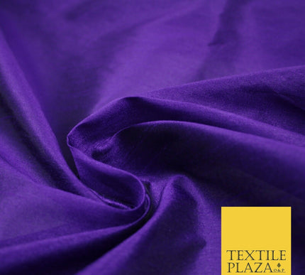 Plain Dyed Faux Dupion Raw Silk 100% Polyester Fabric Craft Material ALL COLOURS
