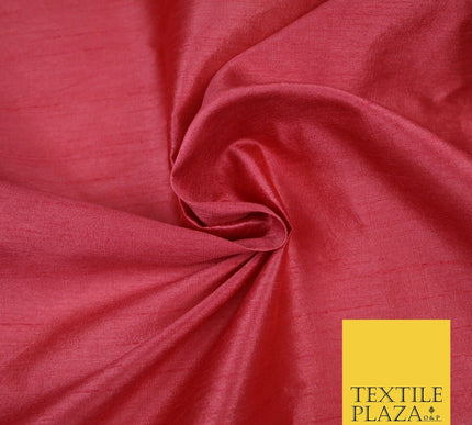 Plain Dyed Faux Dupion Raw Silk 100% Polyester Fabric Craft Material ALL COLOURS