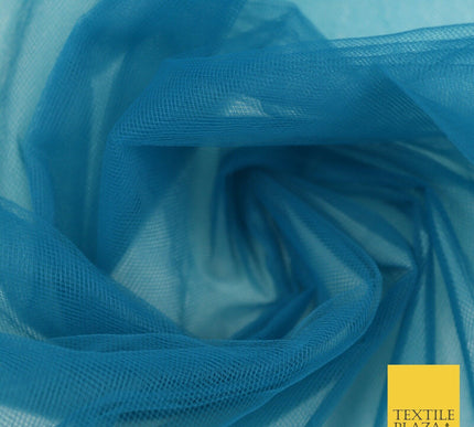 EXTRA WIDE Tutu Fairy Veil Bridal Plain Soft Sheer Tulle Net Fabric  270cm 106"