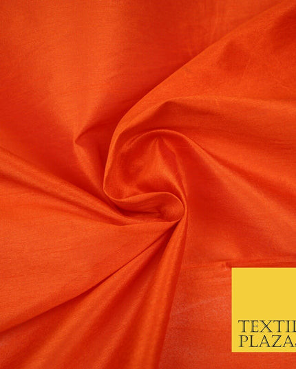 Plain Dyed Faux Dupion Raw Silk 100% Polyester Fabric Craft Material ALL COLOURS